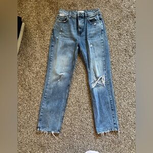 We the free distressed jeans